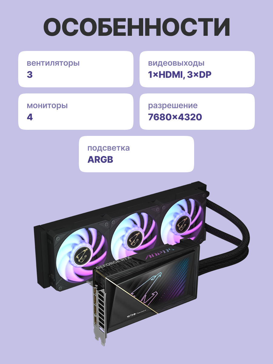 Видеокарта Gigabyte GV-N5080AORUSX W-16GD