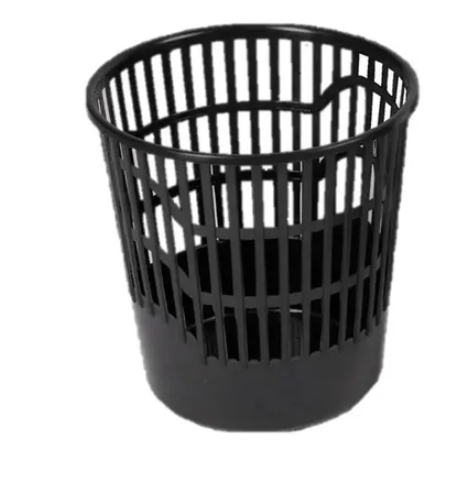 Корзина для бумаг круглая 12л. пластик черный Buro