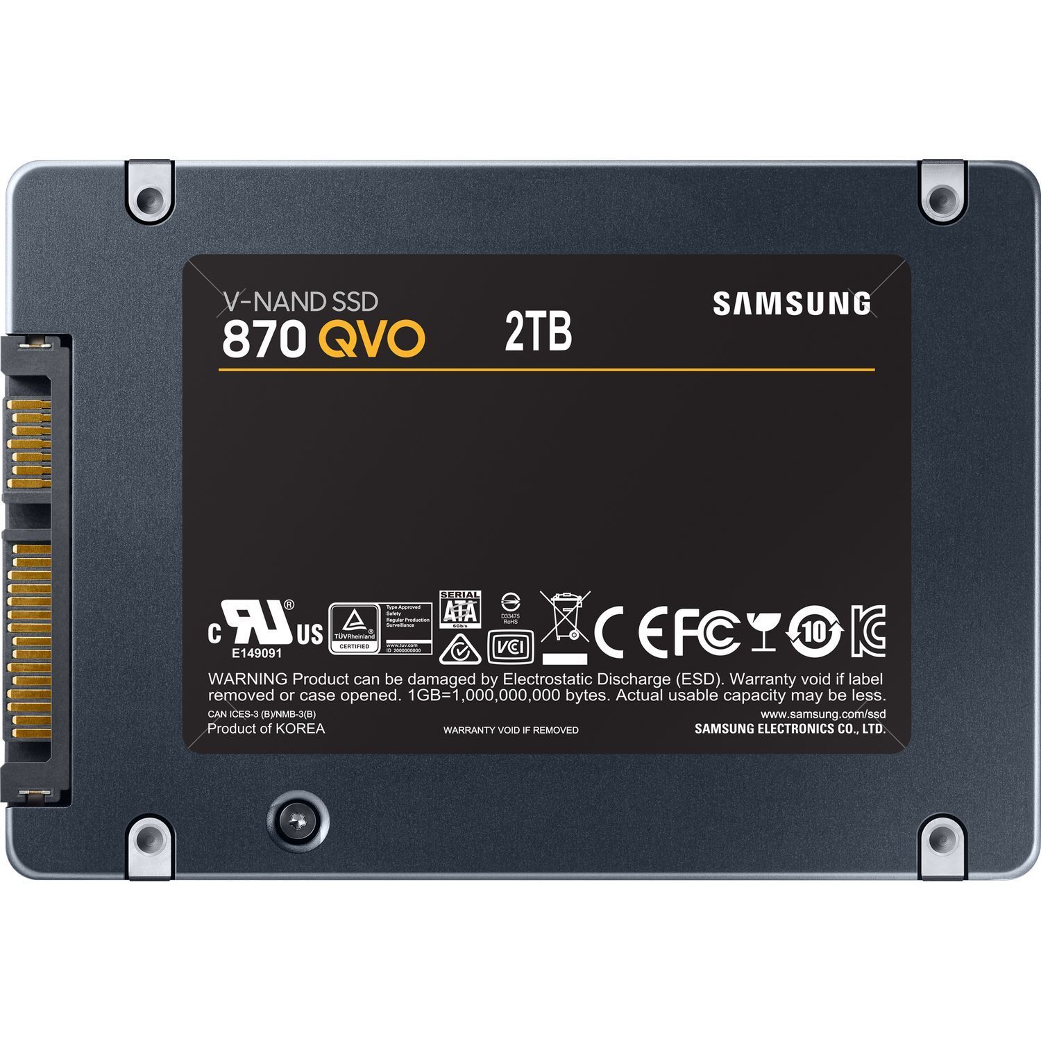 Твердотельные накопители Samsung 870 QVO 2000GB (MZ-77Q2T0BW)